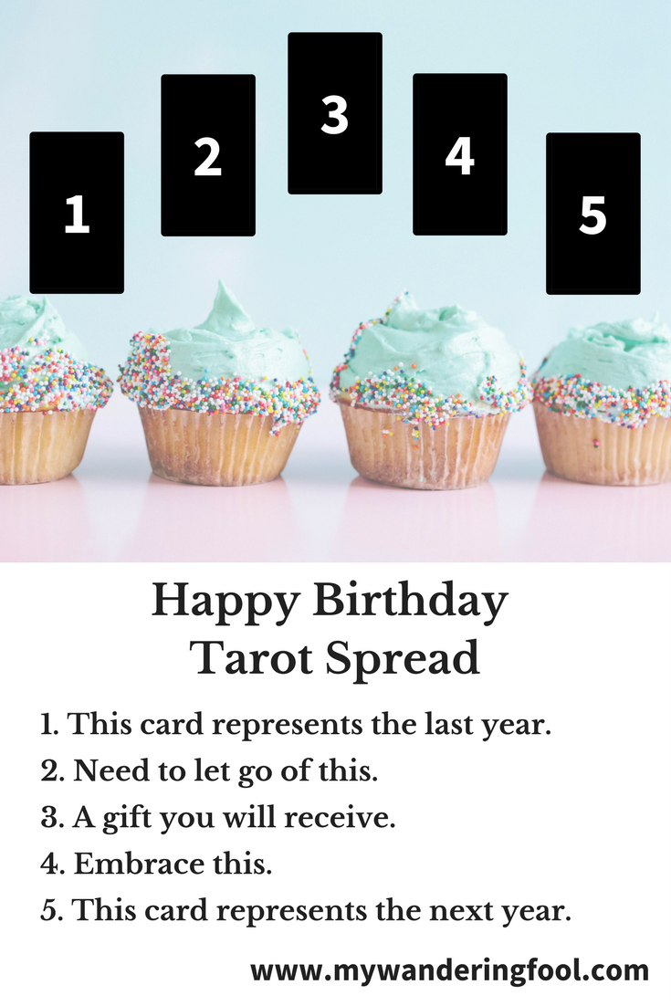 Happy Birthday Tarot Spread - My Wandering Fool Tarot